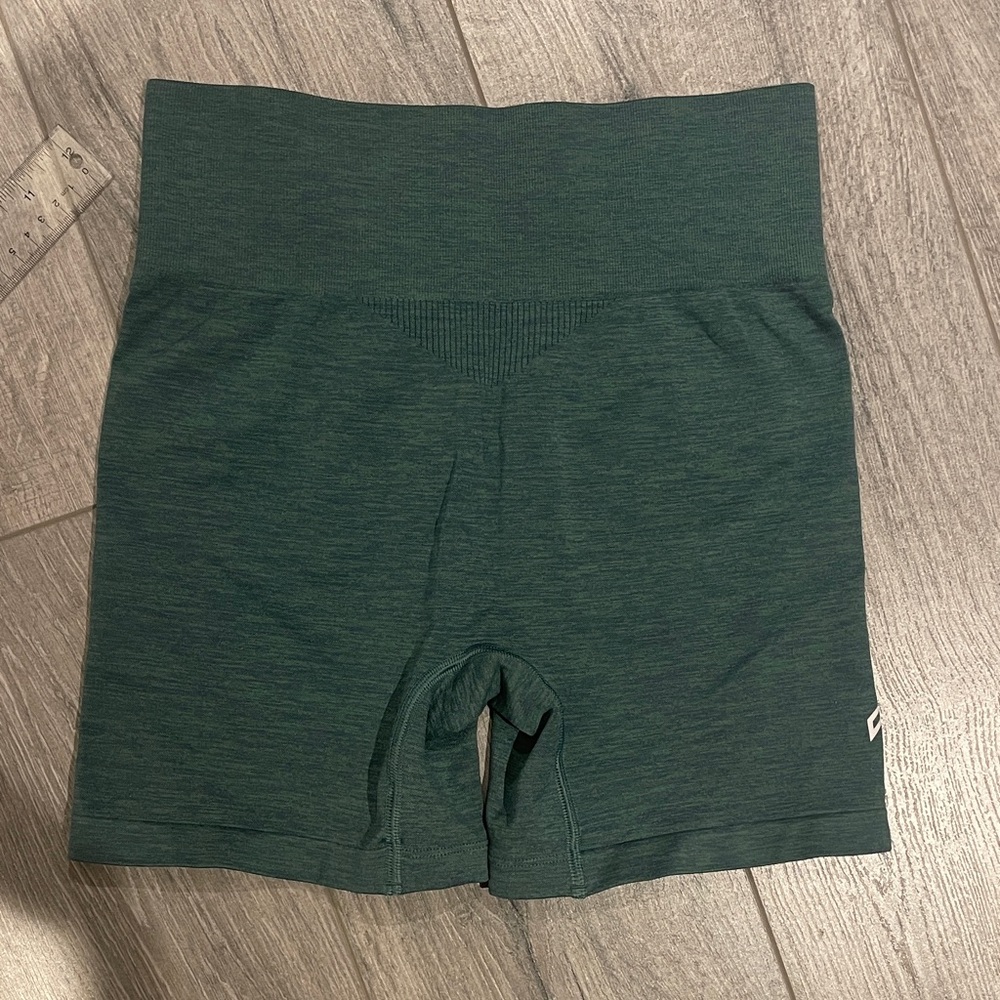 Oner Active High Waisted Teal Marl Biker Short (5 inch inseam) - Picture 4 of 4